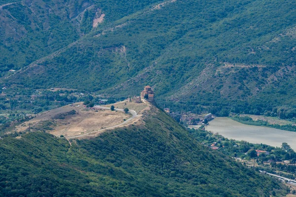 Vacker Utsikt Över Den Gamla Staden Mtskheta Från Berget Zedazeni — Stockfoto