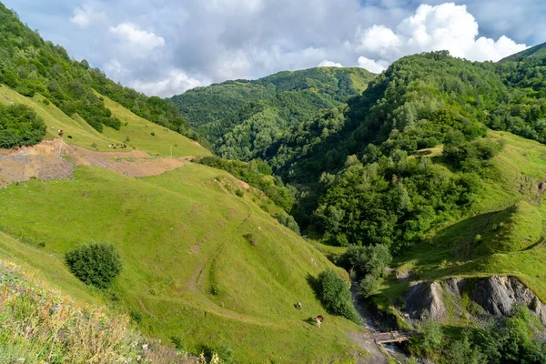 Prachtig Berglandschap Upper Khevsureti Georgia Reizen — Stockfoto