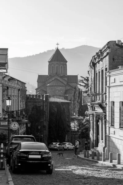 Tbilisi Georgia Ottobre 2020 Vecchie Case Storiche Tbilisi Viaggi Georgia — Foto Stock