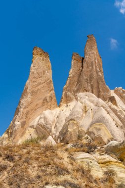 Kapadokya 'daki volkanik kaya oluşumları antik Hıristiyanların ikamet ettikleri yer. Seyahat