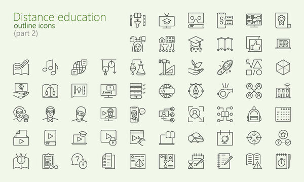 Значок контура дистанционного обучения
