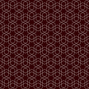 Dikişsiz simetrik geometrik desen etnik Arap Ulusal tarzı bir arka plan olarak. Vektör çizim.