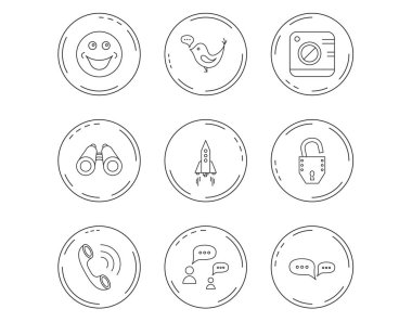 Çağrı telefon, konuşma balonu ve fotoğraf simgeler sohbet.