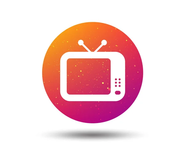 Icono de TV. Señal de televisión retro . — Vector de stock