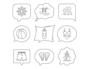 Sörf tahtası, Yüzme Havuzu ve gövdeleri simgeler.