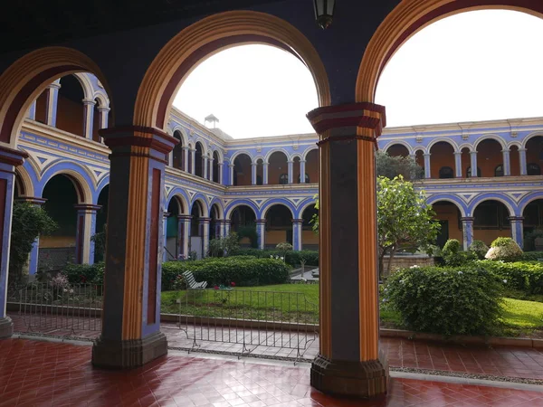 Antiguo Monasterio Católico San Agustín Lima Encuentra Centro Histórico Lima — Foto de Stock