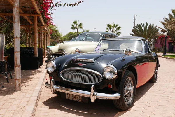 Lima Perú Noviembre 2017 Condición Habilidad Roja Negra Austin Healey — Foto de Stock