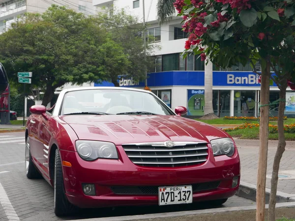 Lima Pérou Avril 2017 Vue Face Côté Cabriolet Chrysler Crossfire — Photo