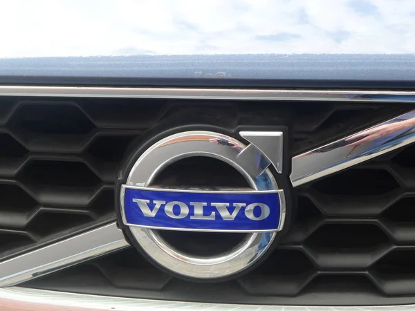Lima Perú Junio 2015 Primer Plano Emblema Volvo C30 Parrilla — Foto de Stock