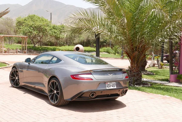 Lima Perú Noviembre 2017 Vista Trasera Lateral Aston Martin Vanquish — Foto de Stock