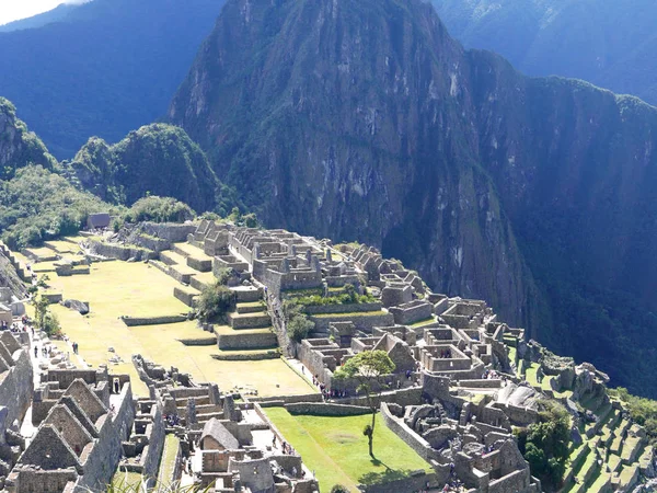 Machu Picchu Inca Zivilisation Malerische Ruinen Auf Den Bergen Der — Stockfoto