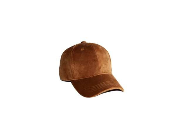 Isolated new brown cap — Stock Photo, Image