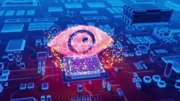 Futuristic Animation Holographic Shield Symbol Emerging Microprocessor Electronic Circuit Board — Stock Video © nur_s #196725412 Futuristic Animation Holographic Shield Symbol Emerging Microprocessor Electronic Circuit Board — Stock Video © nur_s #196725412