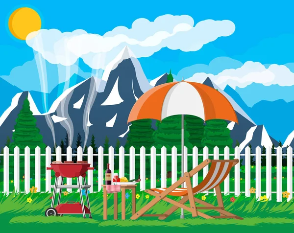 BBQ concepto de fiesta — Vector de stock