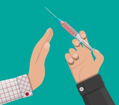 İlaç şırınga uyuşturucu satıcısı el verir