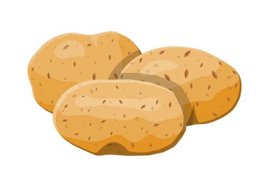 Farklı sebze patates üzerine beyaz izole