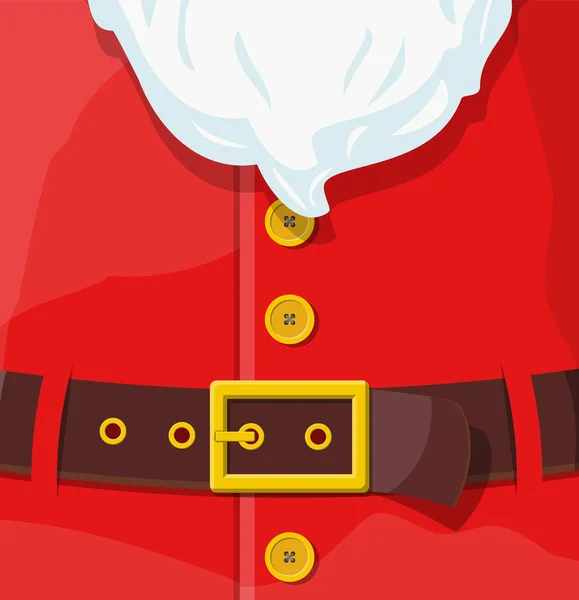 Abito rosso di Babbo Natale . — Vettoriale Stock