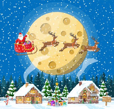 Neşeli Noel tatil Noel kutlaması.