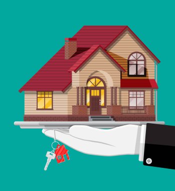 El küçük ev ve anahtarları.