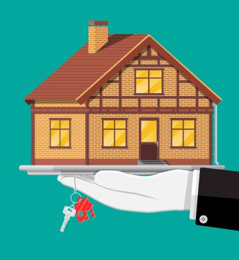 El küçük ev ve anahtarları.