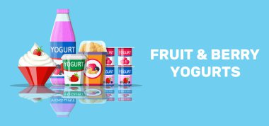 Yoğurt veya sütlü tatlı küme.