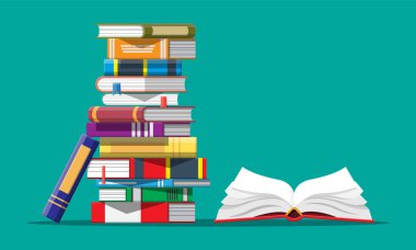 Sayfaları aşağı bir yukarı yönlü ile açık kitap