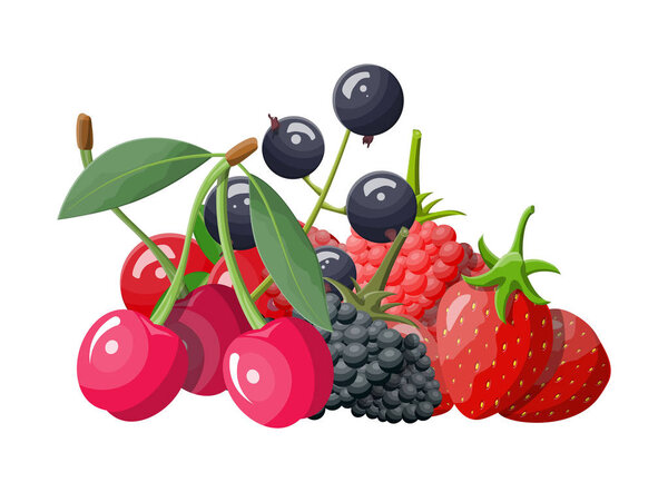 Berry icon set.