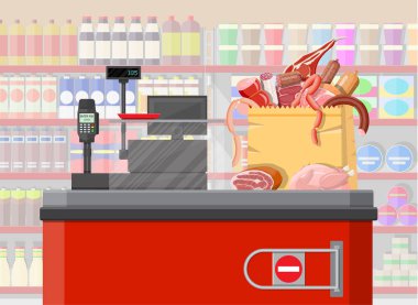 Süpermarket mağazası, perakende bakkal