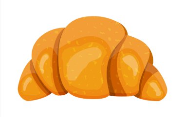 Beyaz arka planda Kruvasan fırında puf böreği.