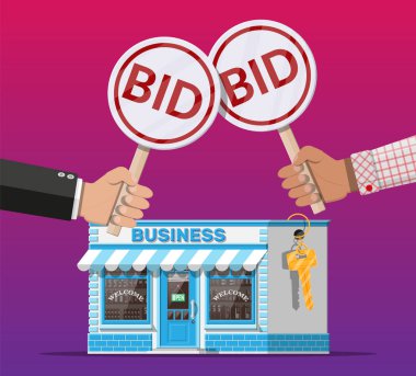 Açık artırmada iş satmak veya satın almak