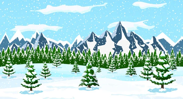 Inverno sfondo di Natale — Vettoriale Stock