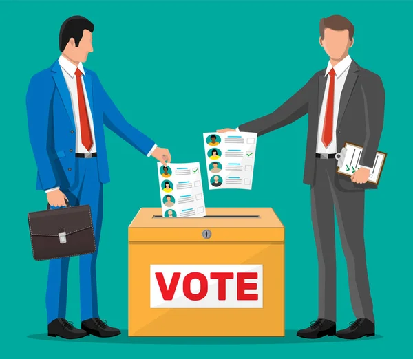 Business people on election — Stock Vector