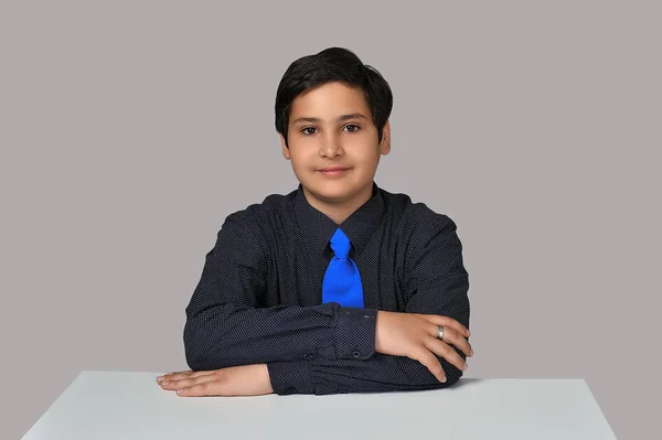 Πορτρέτο Του Μαθητή Αγόρι Από Στοιχειώδη Βαθμούς — Φωτογραφία Αρχείου