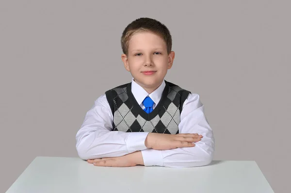 Tanuló Fiú Elemi Minőségek Portré — Stock Fotó