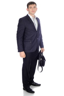 iş takım elbiseli bir genç adam.