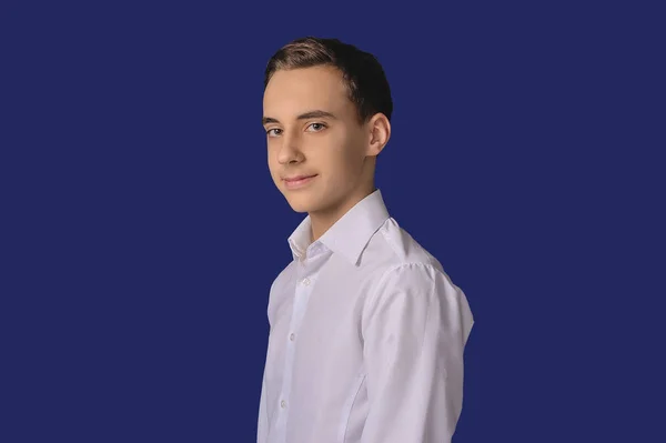 Portrait Jeune Garçon Lycée — Photo