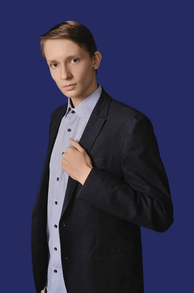 Portrait Young Boy High School — Stock Photo, Image