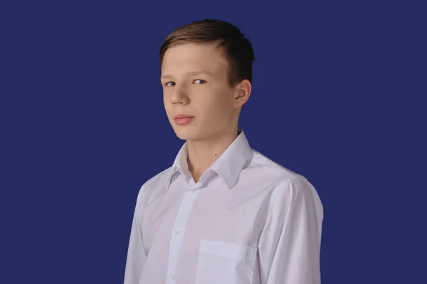 Portret Van Een Jonge Jongen Middelbare School — Stockfoto