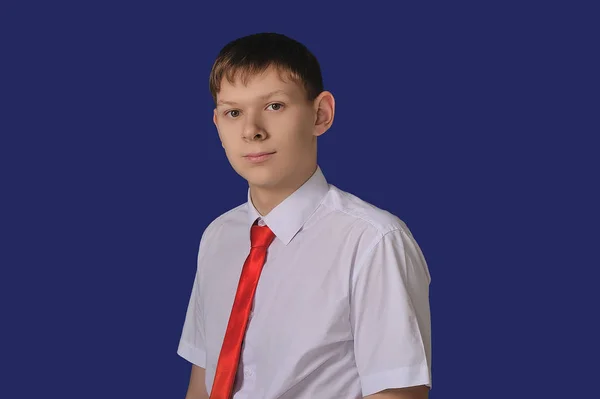 Portrait Young Boy High School — Stock Photo, Image