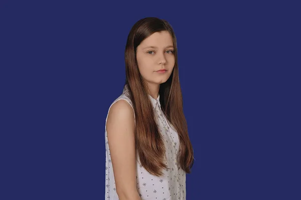 Portret Młodej Dziewczyny Liceum — Zdjęcie stockowe