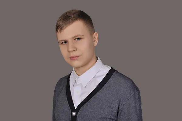Portrait Young Boy High School — Stock Photo, Image