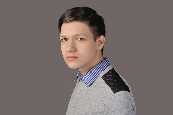 Portrait Young Boy High School — Stock Photo, Image