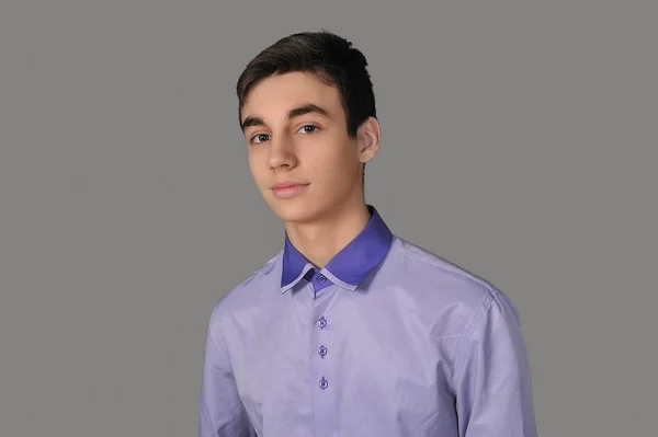 Ritratto Giovane Ragazzo Del Liceo — Foto Stock