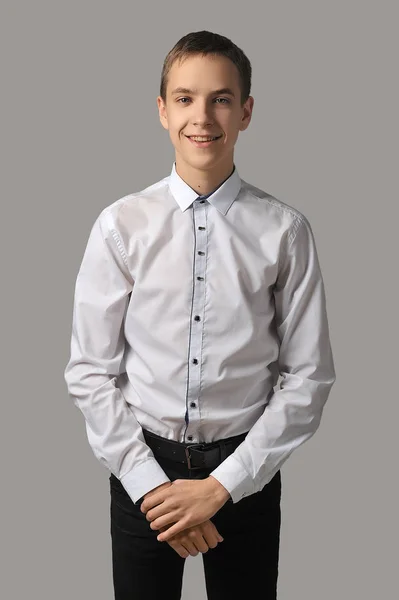 Portrait of a young boy high school — Stock Photo, Image