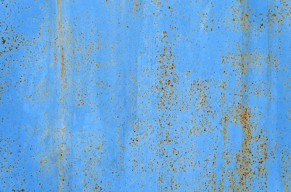 Синій Іржавий Металевий Фон Абстрактною Текстурою Старі Вінтажні Подряпини Фарби — стокове фото