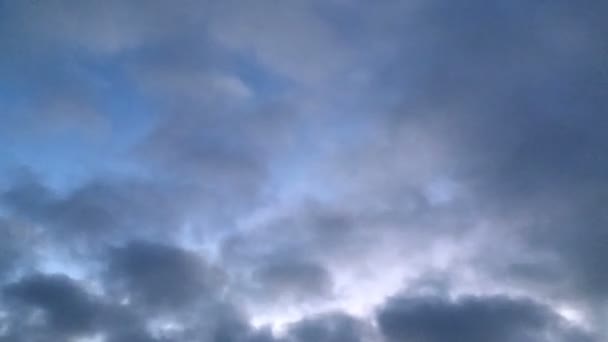 Мудре Небо Хмари Русі Абстрактний Фон Природи Проміжок Часу — стокове відео