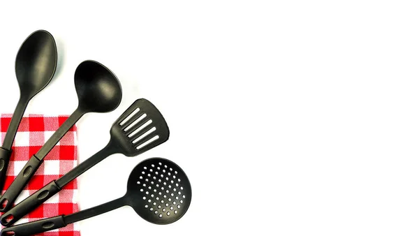 Set Kitchen Utensils Cooking Culinary Craftsmanship Spoon Ladle Scoop Shovel Stock Picture