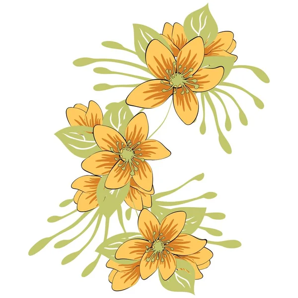 Квітка Безшовний Візерунок Вектор Eps — стоковий вектор