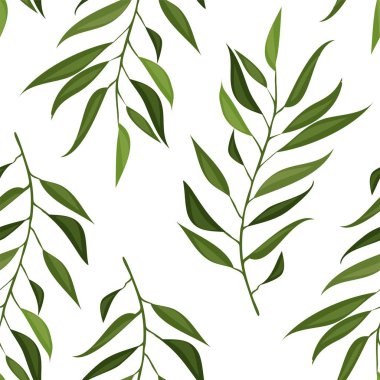 Yapraklı pürüzsüz bir desen