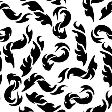 Tek renkli seamless modeli Şam tarzı. Orijinal el çekilmiş süsleme.